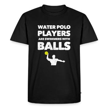Water Polo Water Polo Water Polo Sport Gift - Men's Premium Organic T-Shirt - black - Front - Nico (187cm)