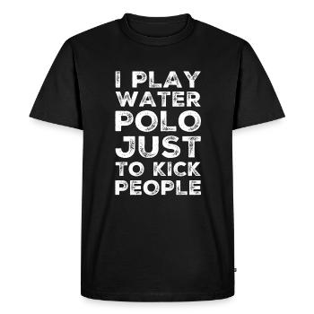 Water Polo Water Polo Water Polo Sport Gift - Men's Premium Organic T-Shirt - black - Front - Nico (187cm)