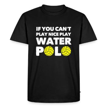 Water Polo Water Polo Water Polo Sport Gift - Men's Premium Organic T-Shirt - black - Front - Nico (187cm)