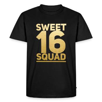 Sweet 16 fille de fête d'anniversaire cadeau adolescent - T-shirt Premium bio Homme - noir - Devant - Nico (187cm)