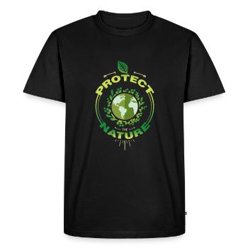 préservation - T-shirt Premium bio Homme - noir - Devant - Nico (187cm)