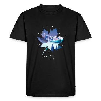 Le Canada - T-shirt Premium bio Homme - noir - Devant - Nico (187cm)