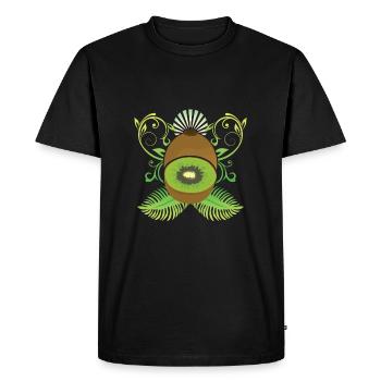 Kiwi - T-shirt Premium bio Homme - noir - Devant - Nico (187cm)