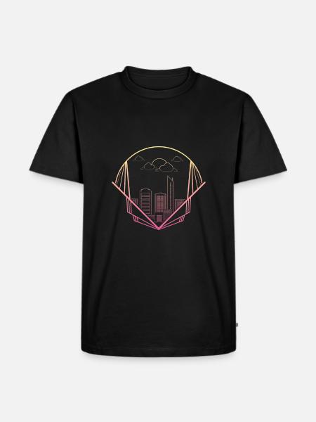 skyline - Men's Premium Organic T-Shirt - black