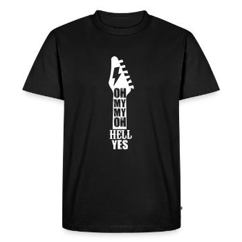 Rock Musik - Männer Premium Bio T-Shirt - Schwarz - Vorne - Nico (187cm)