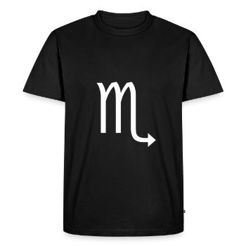 Zodiac Scorpio - T-shirt Premium bio Homme - noir - Devant - Nico (187cm)