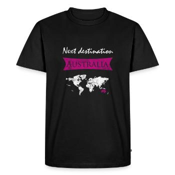 Australien - Männer Premium Bio T-Shirt - Schwarz - Vorne - Nico (187cm)