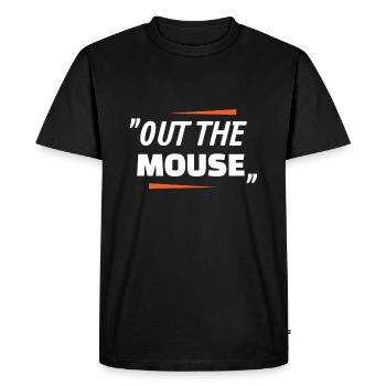From the mouse Denglisch Funny Sayings Cool - Men's Premium Organic T-Shirt - black - Front - Nico (187cm)
