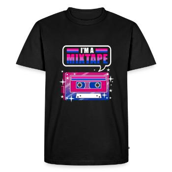In the A Mixtape Bi Pride - Men's Premium Organic T-Shirt - black - Front - Nico (187cm)