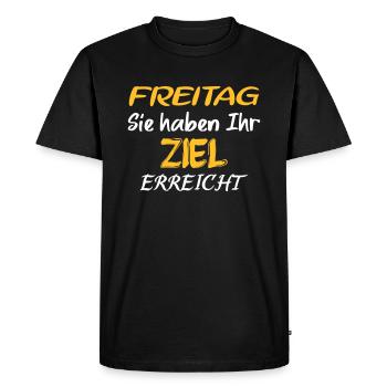 Vendredi Proverbes - T-shirt Premium bio Homme - noir - Devant - Nico (187cm)