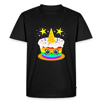 LGBT cake LGBT gift idea - Men's Premium Organic T-Shirt - black - Front - Nico (187cm)