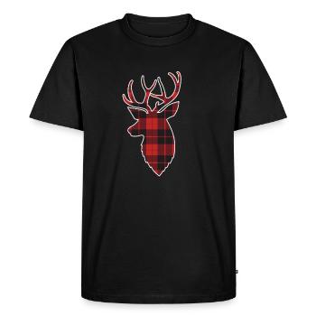 Tenue de Noël de Cerf - T-shirt Premium bio Homme - noir - Devant - Nico (187cm)