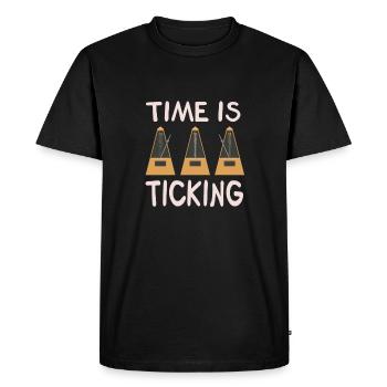 Metronom Drummer Rudiment Percussion Percussionist - Men's Premium Organic T-Shirt - black - Front - Nico (187cm)
