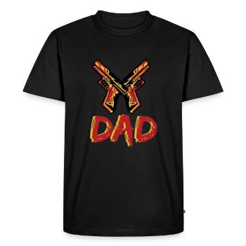 Gunaholic Guns Lover &Pro Gun Laws Shooting Range - T-shirt Premium bio Homme - noir - Devant - Nico (187cm)