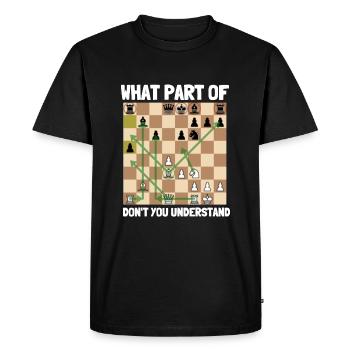 Chess Master Chess Club & 3 Way Chess Game - Men's Premium Organic T-Shirt - black - Front - Nico (187cm)