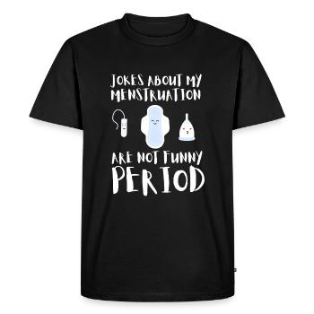 PMDD Sensibilisation Syndrome prémenstruel menstruel - T-shirt Premium bio Homme - noir - Devant - Nico (187cm)