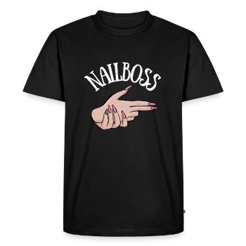Nail Technician Nail Tech Artist Salon & - Men's Premium Organic T-Shirt - black - Front - Nico (187cm)