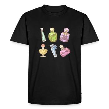 Fragrance Chemist Test de parfum Perfum Eau De - T-shirt Premium bio Homme - noir - Devant - Nico (187cm)