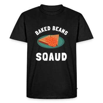 Baked Beans Canned Beans And Vegetarian Vegan - Men's Premium Organic T-Shirt - black - Front - Nico (187cm)
