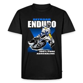 Enduro Offroad - Men's Premium Organic T-Shirt - black - Front - Nico (187cm)