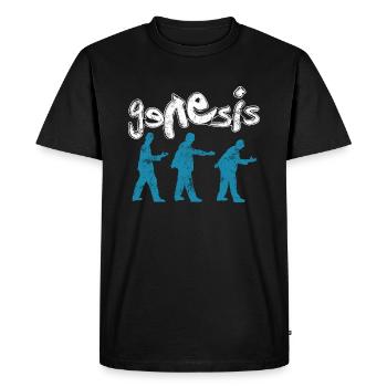 Genesis I Can't Dance Logo - Männer Premium Bio T-Shirt - Schwarz - Vorne - Nico (187cm)