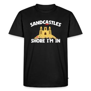 Kids Sandcastle Kit Gear Sandcastle Set Toys - Men's Premium Organic T-Shirt - black - Front - Nico (187cm)
