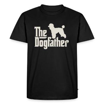 Le Dogfather - caniche caniche caniche - T-shirt Premium bio Homme - noir - Devant - Nico (187cm)