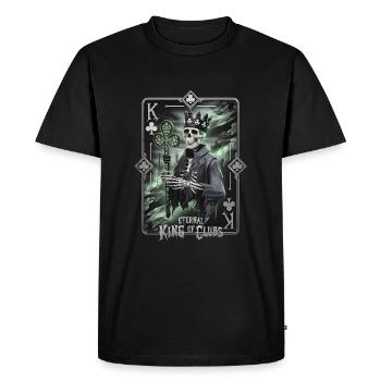Eternal King of Clubs - Men's Premium Organic T-Shirt - black - Front - Nico (187cm)
