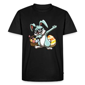 Cool Easter - Men's Premium Organic T-Shirt - black - Front - Nico (187cm)