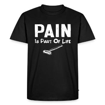 La douleur fait partie de la vie pour papa - T-shirt Premium bio Homme - noir - Devant - Nico (187cm)