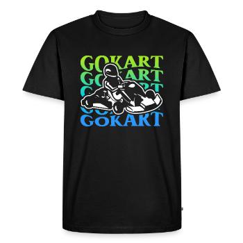 Go-Kart Racing Go-Kart Hommes Garçons Pilote de kart - T-shirt Premium bio Homme - noir - Devant - Nico (187cm)