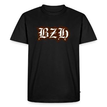 bzh - T-shirt Premium bio Homme - noir - Devant - Nico (187cm)