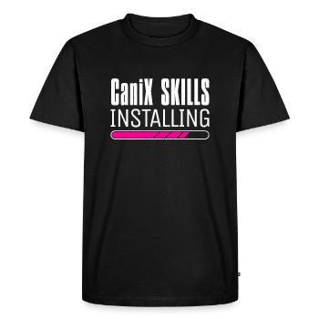 Dog Sports Running with Dog Dog Trekking Canicross - Men's Premium Organic T-Shirt - black - Front - Nico (187cm)