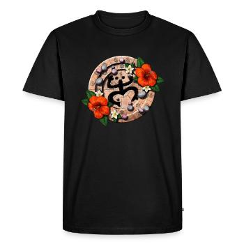 Porto Rico Coqui Taino Boricua Grenouille - T-shirt Premium bio Homme - noir - Devant - Nico (187cm)