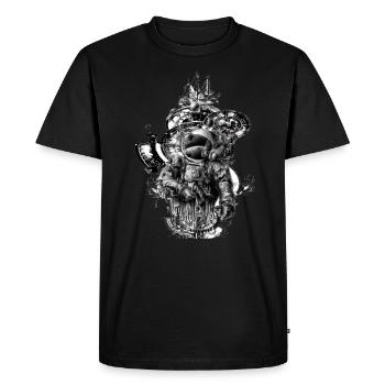 Astronaute sur la mer - T-shirt Premium bio Homme - noir - Devant - Nico (187cm)