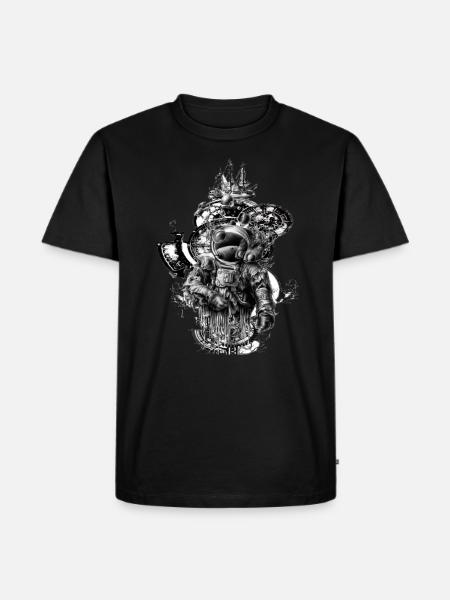 Astronaute sur la mer - T-shirt Premium bio Homme - noir