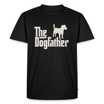 The Dogfather - Parson Jack Russell Terrier - Men's Premium Organic T-Shirt - black - Front - Nico (187cm)