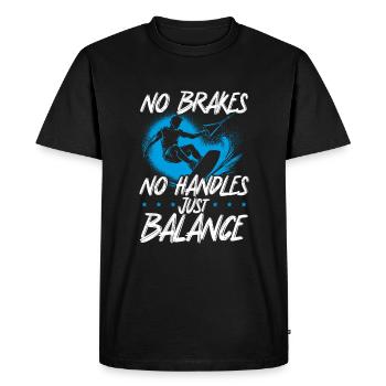 Wakeboarding Wakeboarder No Brakes Wakesurfing - Men's Premium Organic T-Shirt - black - Front - Nico (187cm)