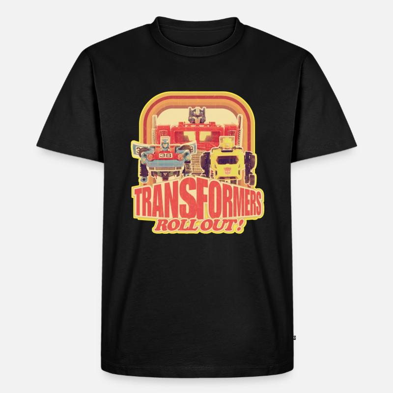Transformers G1 Autobots Roll Out! Retro-Design - Männer Premium Bio T-Shirt - Schwarz