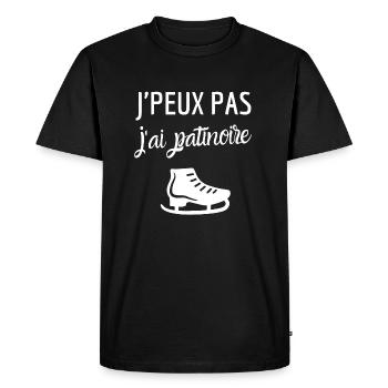 I can not I have rink humor skate sport - Men's Premium Organic T-Shirt - black - Front - Nico (187cm)