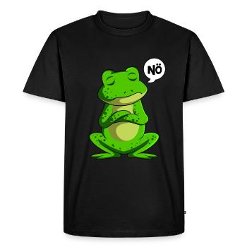 Frog Nö Frogs Children Boys Girls - Men's Premium Organic T-Shirt - black - Front - Nico (187cm)