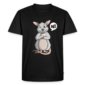 Rats Nö Hausratten Rat Enfants Filles Garçons - T-shirt Premium bio Homme - noir - Devant - Nico (187cm)