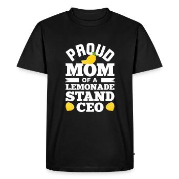 Fière maman d’un PDG de stand de limonade très talentueux - T-shirt Premium bio Homme - noir - Devant - Nico (187cm)