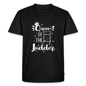 Reine de l’échelle, championne de ballon d’échelle Lustig - T-shirt Premium bio Homme - noir - Devant - Nico (187cm)