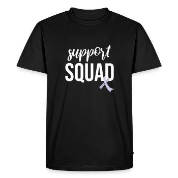 Escouade de soutien, Periwinkle Loop Cancer de l’estomac - T-shirt Premium bio Homme - noir - Devant - Nico (187cm)