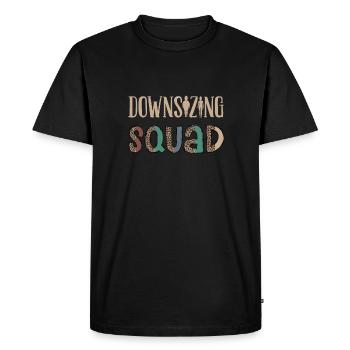 Downsizing Squad, gastric bypass surgery - Men's Premium Organic T-Shirt - black - Front - Nico (187cm)