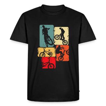 BMX Bike Stunt Boys Enfants - T-shirt Premium bio Homme - noir - Devant - Nico (187cm)
