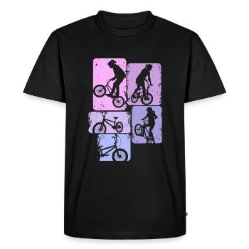 BMX Filles Bike Stunt Enfants - T-shirt Premium bio Homme - noir - Devant - Nico (187cm)