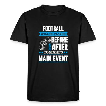 Funny Marching Band Season Tenor Drummer - Men's Premium Organic T-Shirt - black - Front - Nico (187cm)