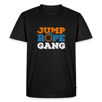 Marche à la corde à sauter - T-shirt Premium bio Homme - noir - Devant - Nico (187cm)